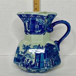 Ironestone Blue & White Pitcher